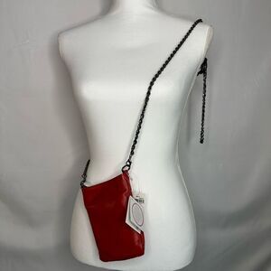 Amalia Gomez Red Small Genuine Italian leather Flipbag NWT
